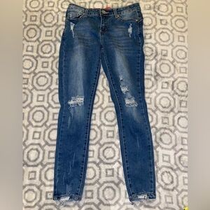 Gogo Jeans USA Cropped Skinny Distressed Jeans 3